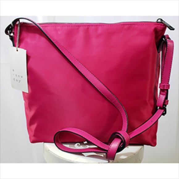 A New Day Crossbody Shoulder Purse Solid Pink NWT - Picture 2 of 5